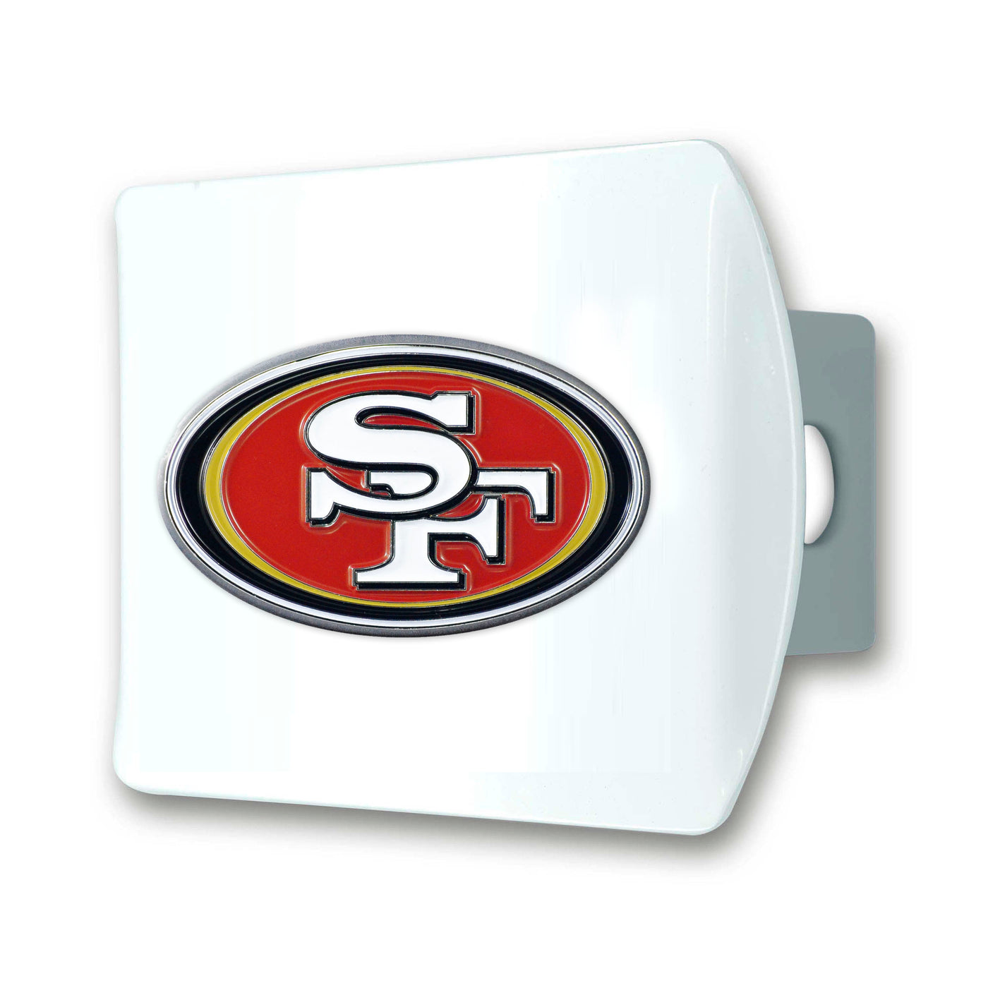 NFL - San Francisco 49ers Color on White Hitch Cover
