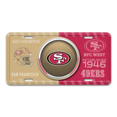 NFL - San Francisco 49ers Embossed Metal License Plate