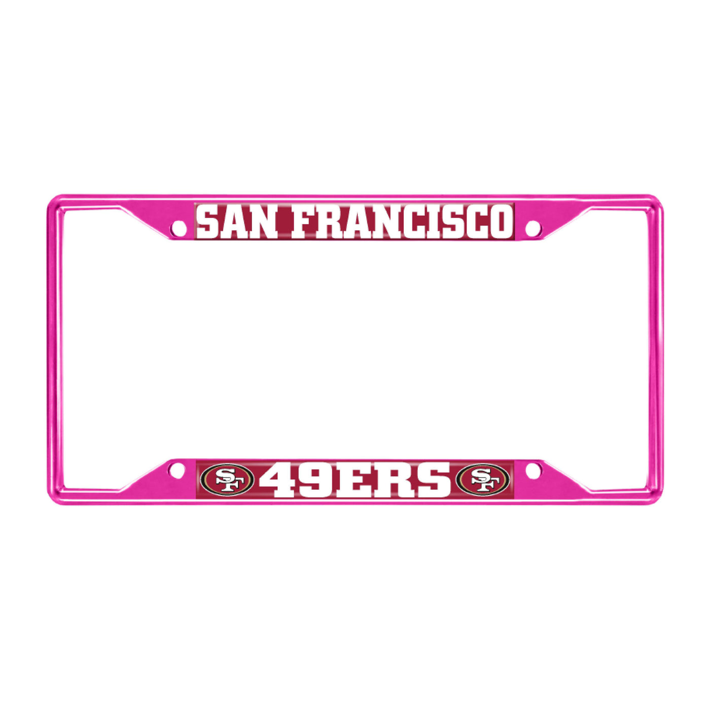 NFL - San Francisco 49ers-Pink License Plate Frame