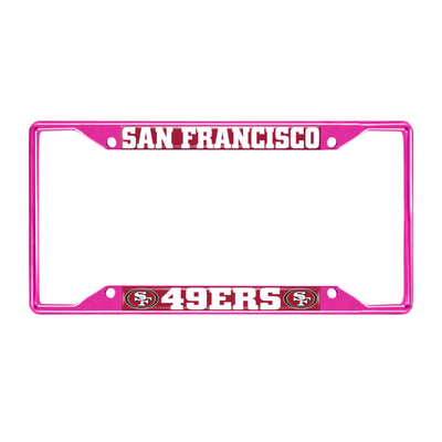 NFL - San Francisco 49ers-Pink License Plate Frame