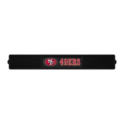 NFL San Francisco 49ers drink mat featuring team logo and design, made by Logo Brands for sports fan bar and kitchen use.