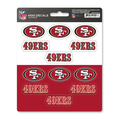 NFL - San Francisco 49ers Mini Decal 12-pk