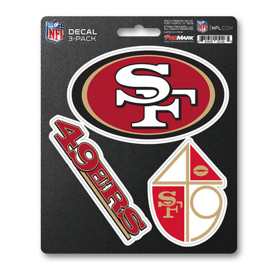 NFL - San Francisco 49ers Decal 3-pk