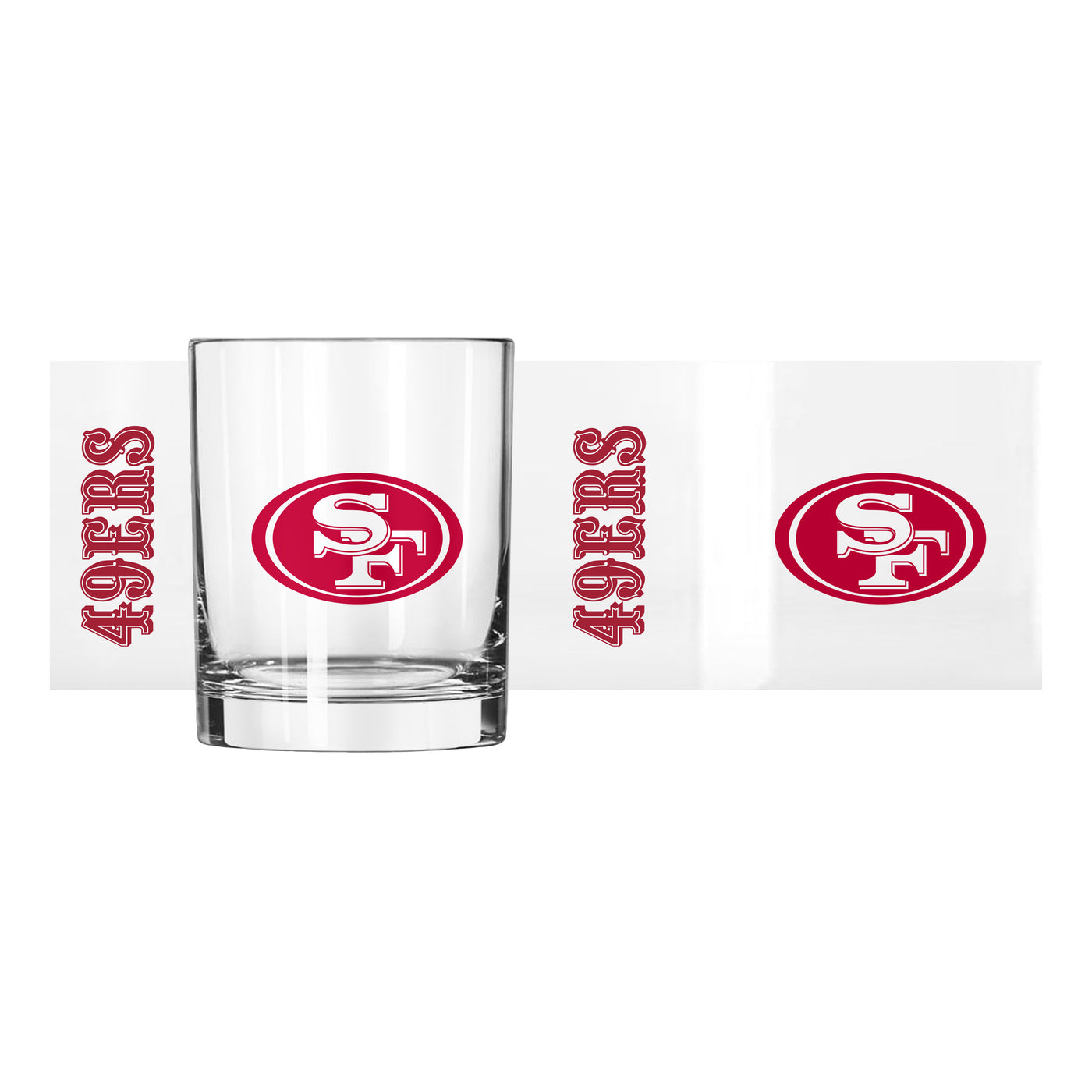 San Francisco 49ers 14oz Gameday Rocks Glass