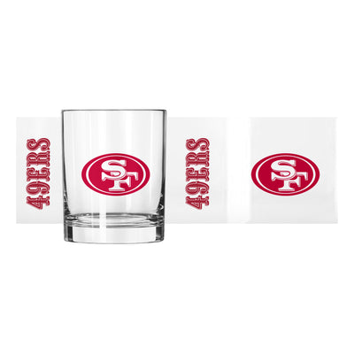 San Francisco 49ers 14oz Gameday Rocks Glass