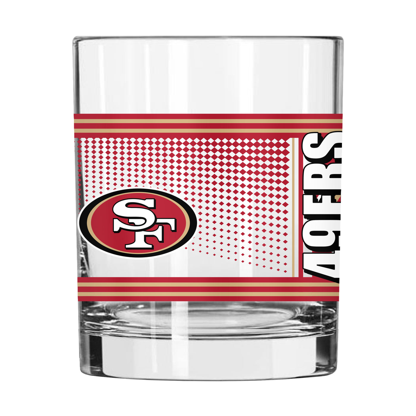 San Francisco 49ers 14oz Hero Rocks Glass