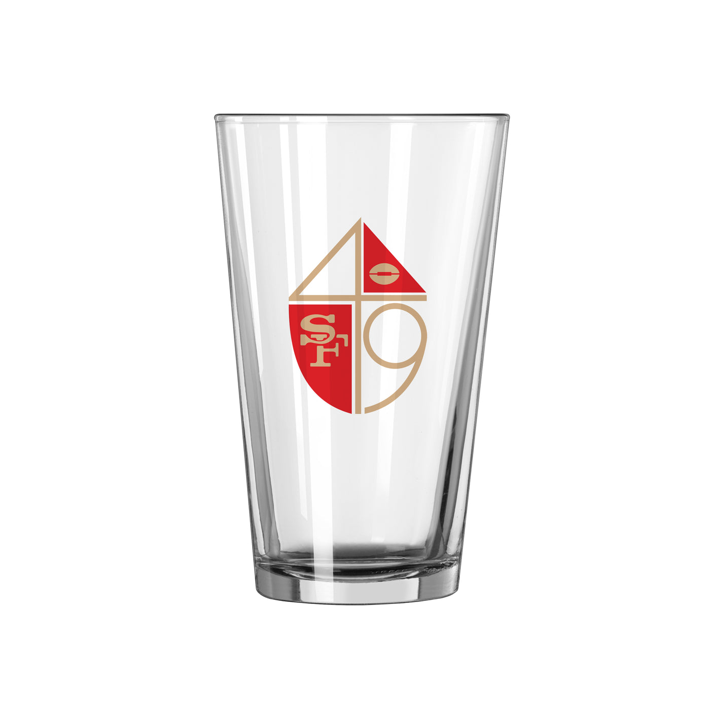 San Francisco 49ers 16oz Retro Pint Glass
