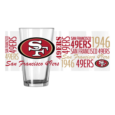 San Francisco 49ers 16oz Spirit Pint Glass