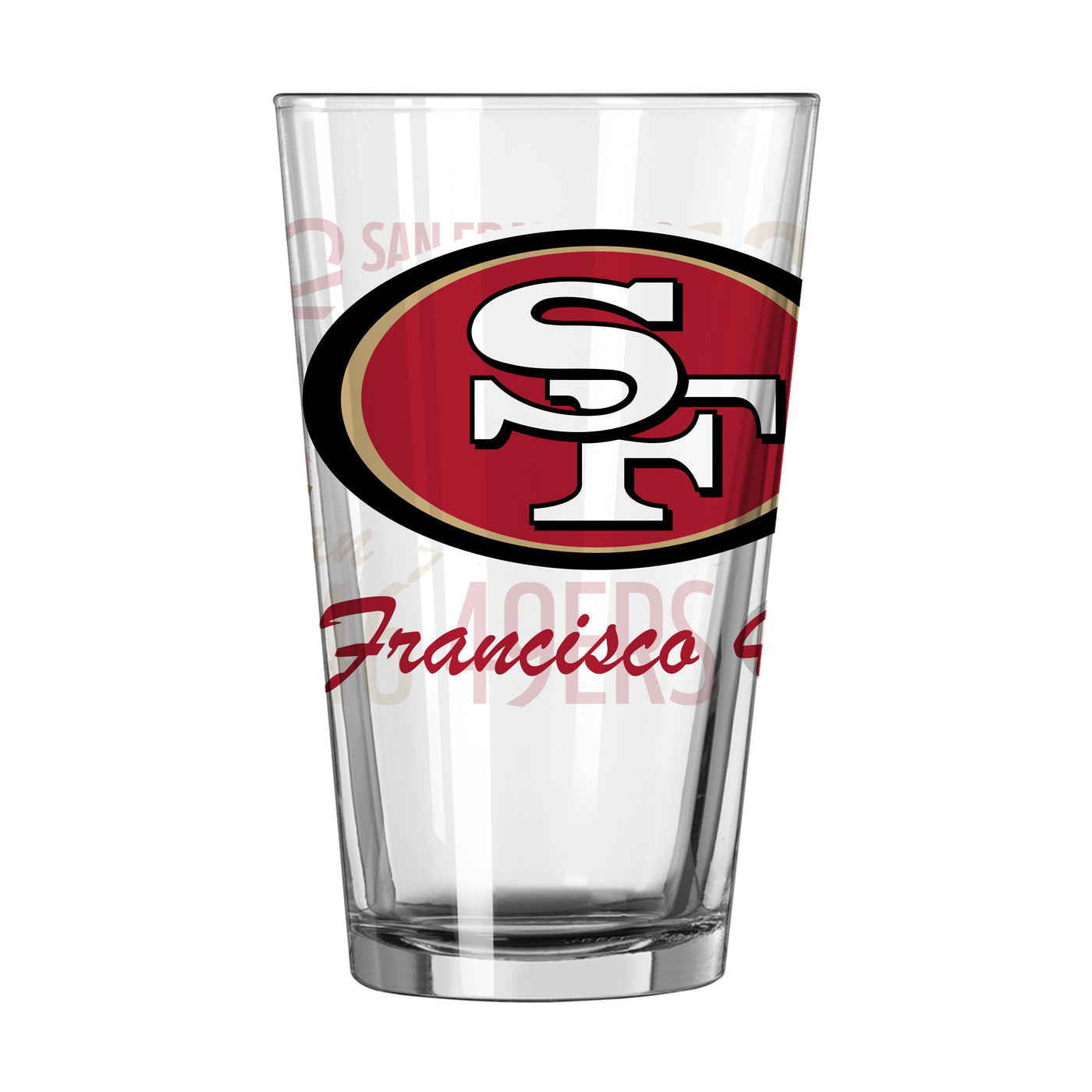 San Francisco 49ers 16oz Spirit Pint Glass