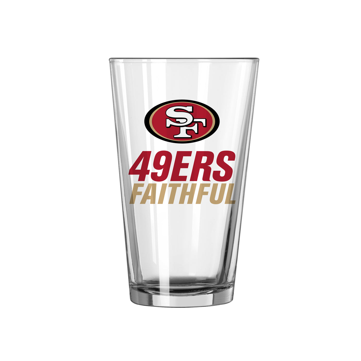 San Francisco 49ers 16oz Slogan Pint Glass