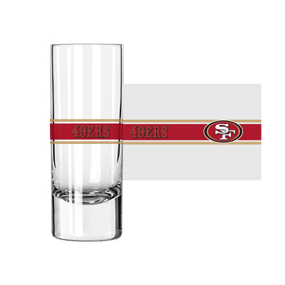 San Francisco 49ers 2.5oz Stripe Shooter Glass