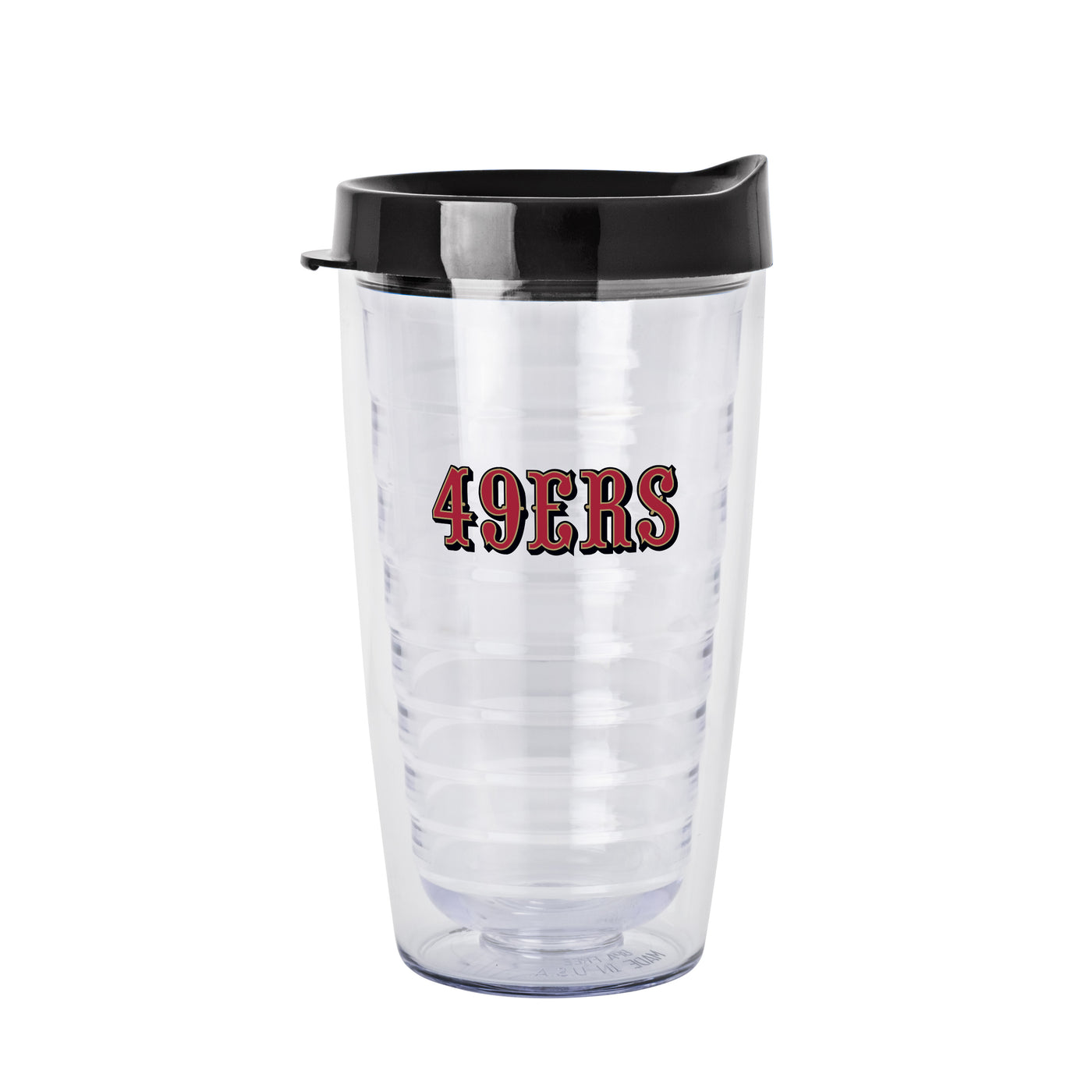 San Francisco 49ers 16oz Flipside Dbl Wall Clear Tumbler