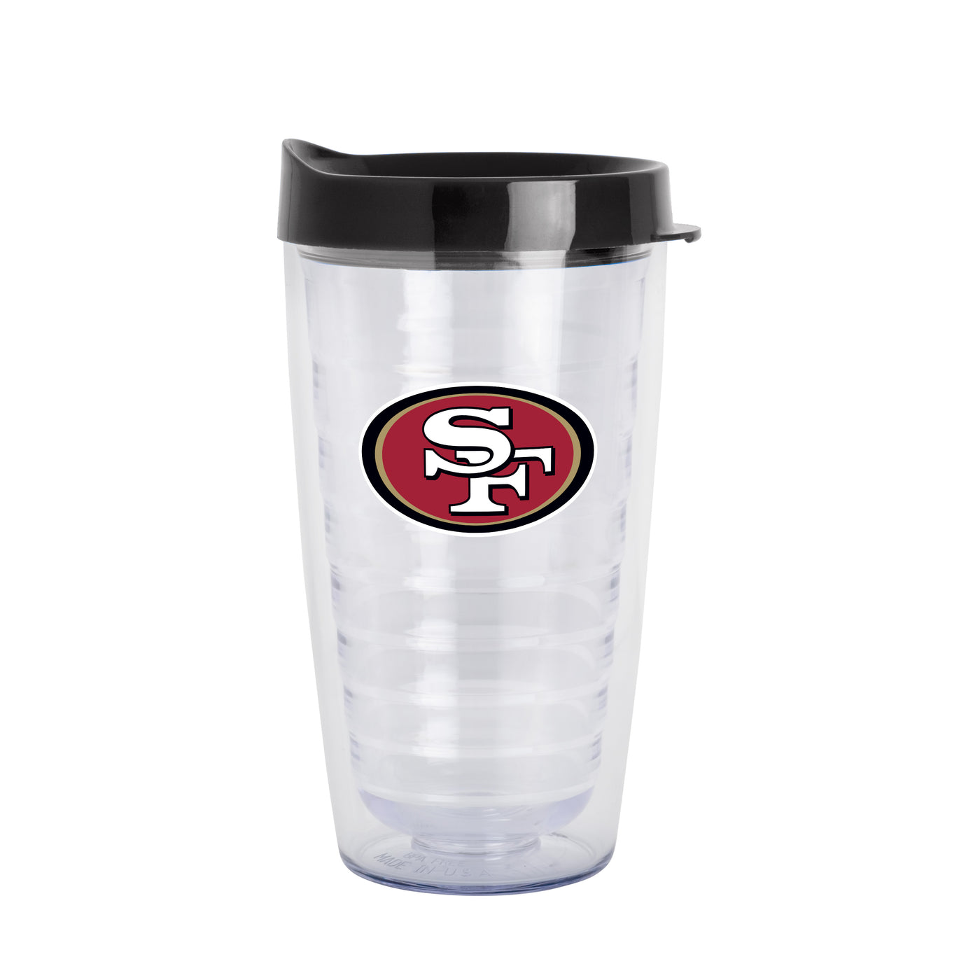 San Francisco 49ers 16oz Flipside Dbl Wall Clear Tumbler