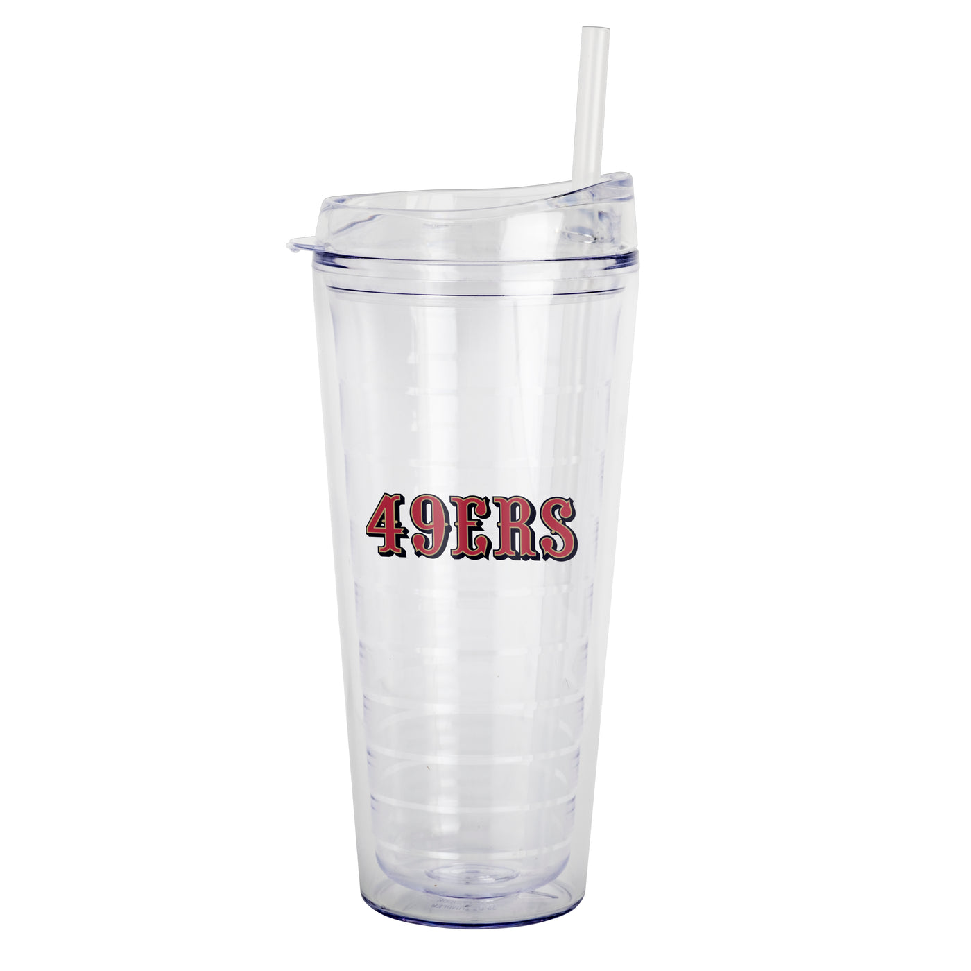 San Francisco 49ers 22oz Flipside Dbl Wall Clear Tumbler