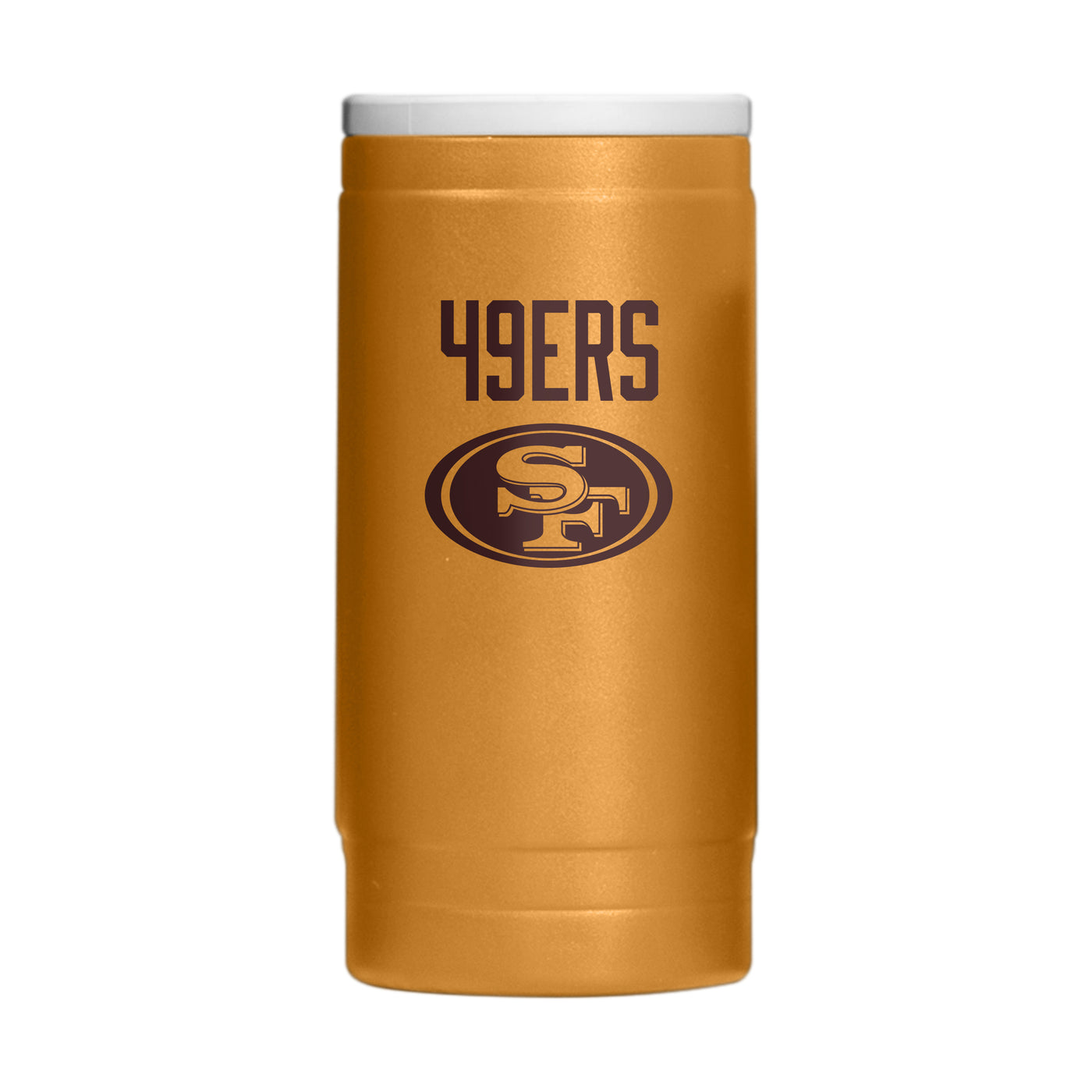 San Francisco 49ers  Huddle Powder Coat Slim Can Coolie