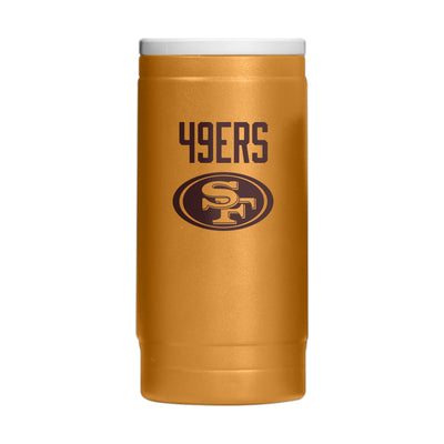 San Francisco 49ers  Huddle Powder Coat Slim Can Coolie