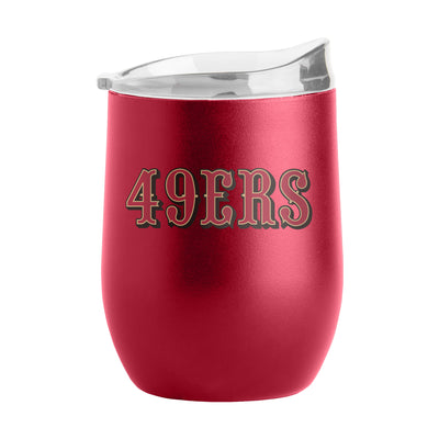 San Francisco 49ers 16oz Flipside Powder Coat Curved Beverage - Logo Brands