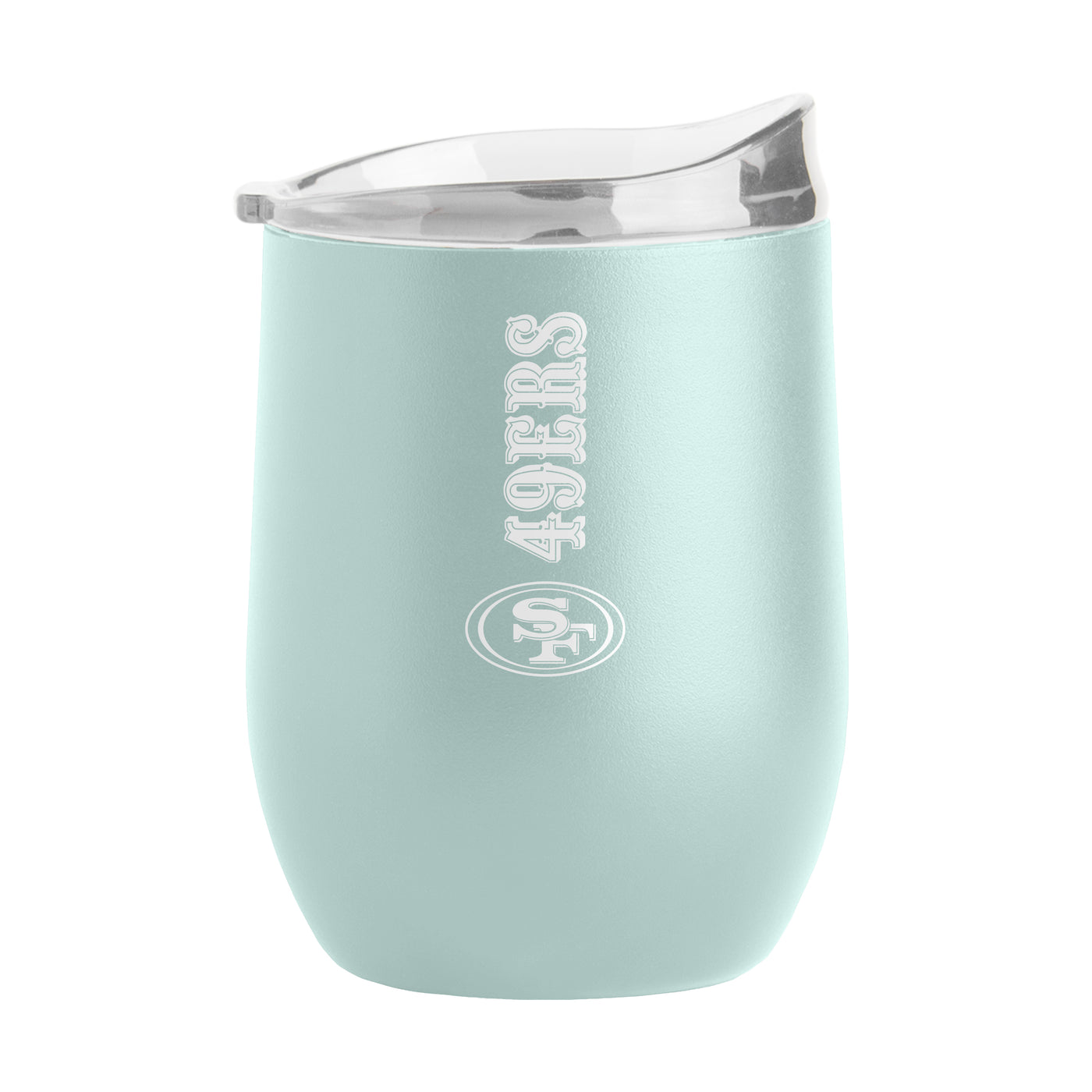San Francisco 49ers 16oz Vertical Powder Coat Curved Beverage