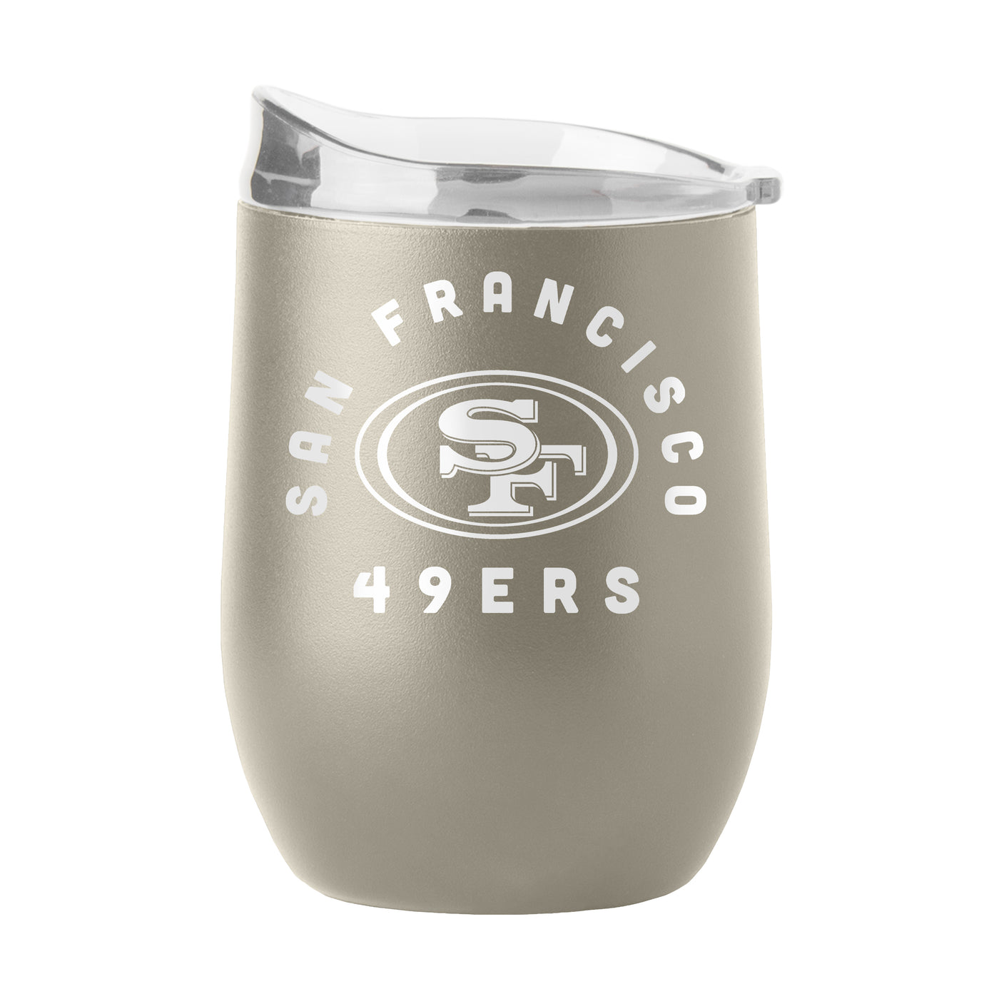San Francisco 49ers 16oz Archway Powder Coat Curved Bev