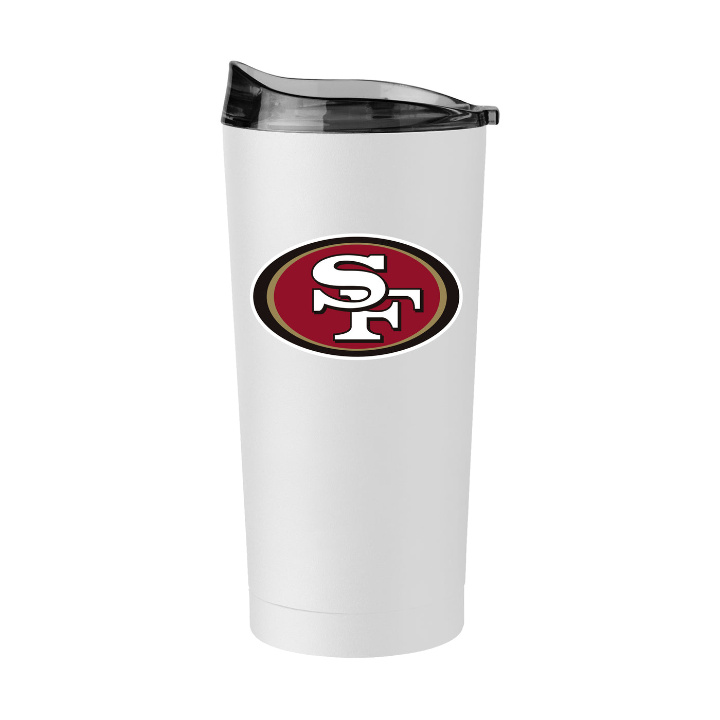San Francisco 49ers 20oz Swagger White Powder Coat Tumbler