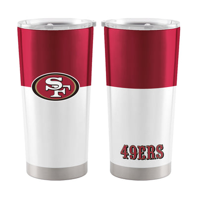 San Francisco 49ers 20oz Colorblock Stainless Tumbler - Logo Brands