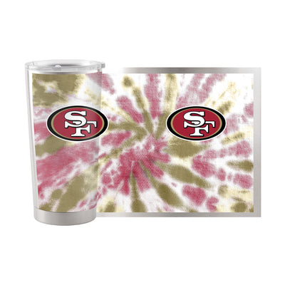 San Francisco 49ers 20oz Tie Dye Stainless Steel Tumbler