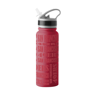 San Francisco 49ers 25oz Replay SingleWall FlipTop Bottle