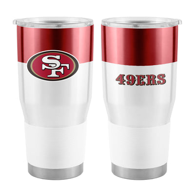 San Francisco 49ers 30oz Colorblock Stainless Tumbler - Logo Brands