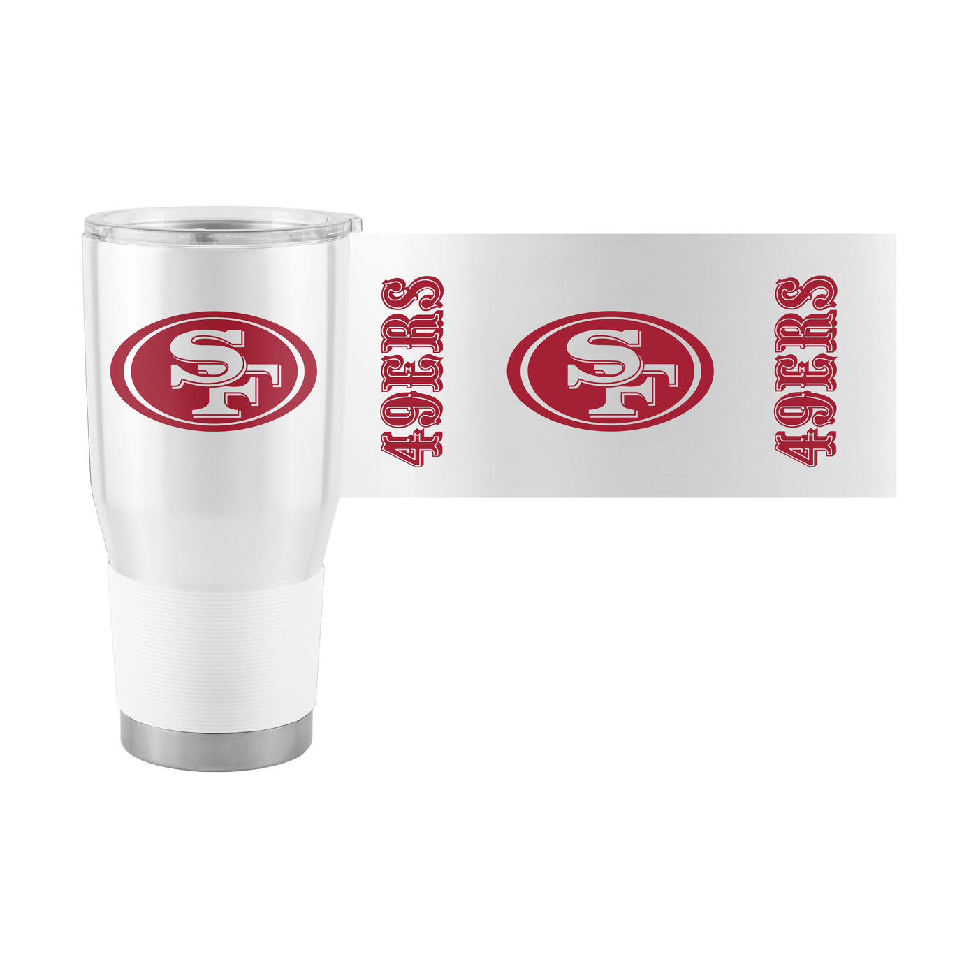 San Francisco 49ers White 30oz Gameday Stainless Steel Tumbler