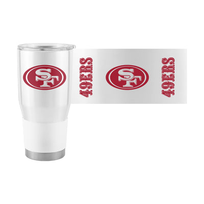 San Francisco 49ers White 30oz Gameday Stainless Steel Tumbler