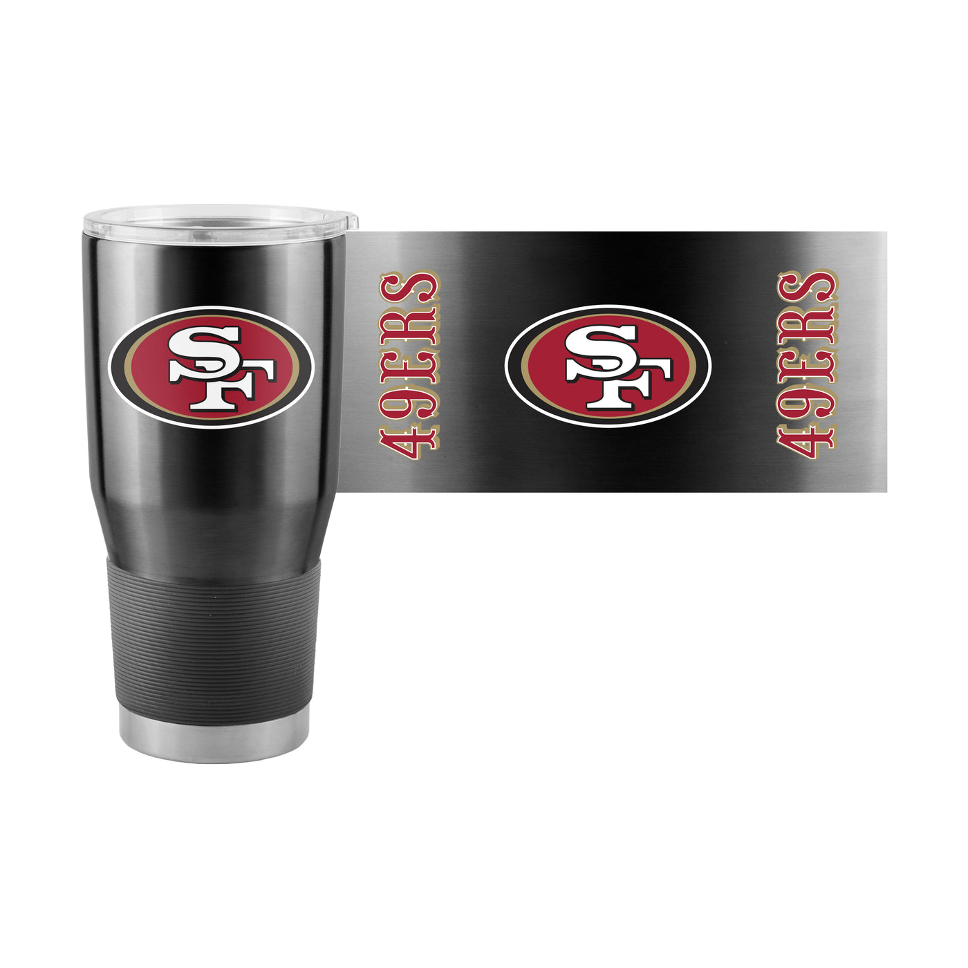 San Francisco 49ers Black 30oz Gameday Stainless Steel Tumbler