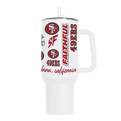 San Francisco 49ers 40oz Native Powder Coat Tumbler