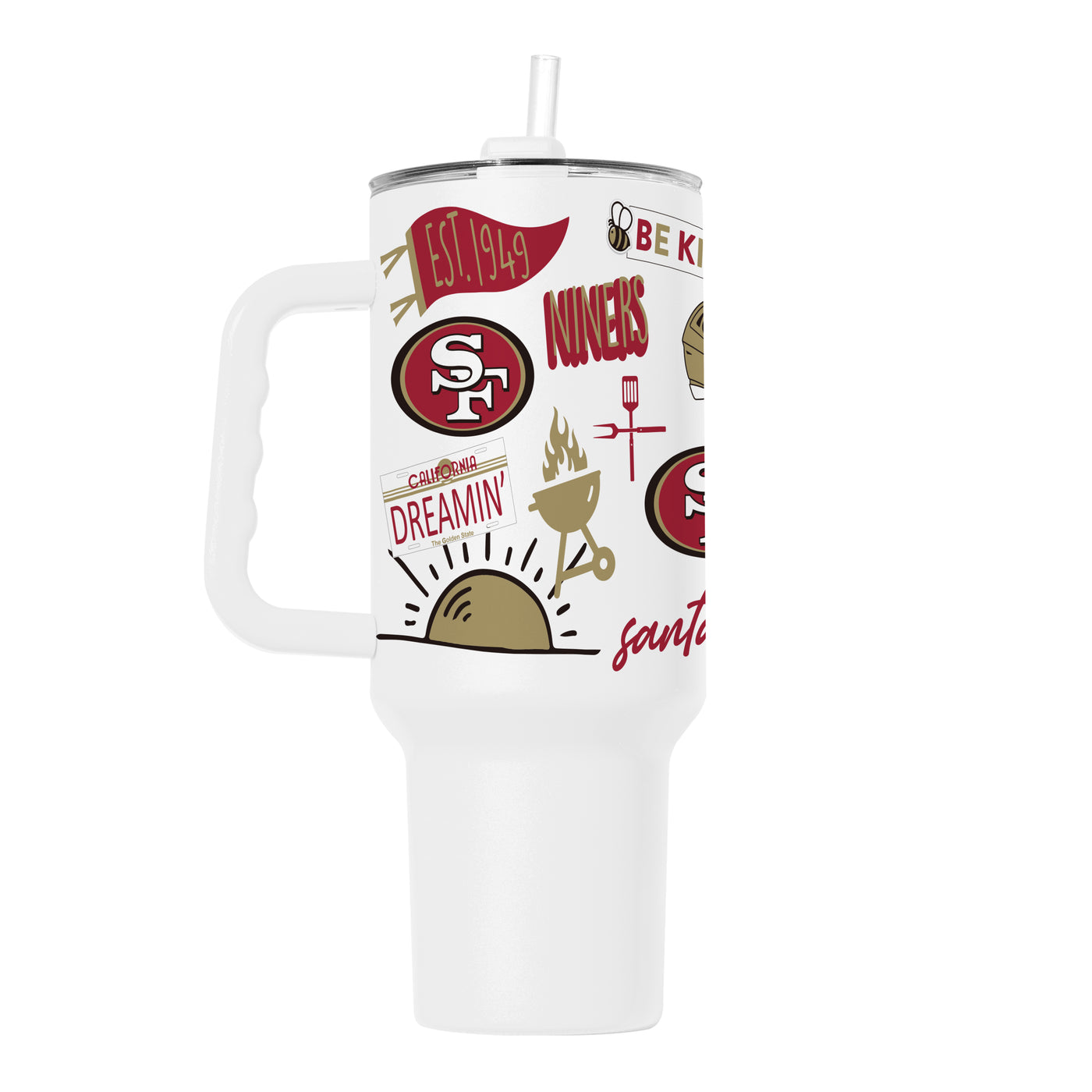 San Francisco 49ers 40oz Native Powder Coat Tumbler