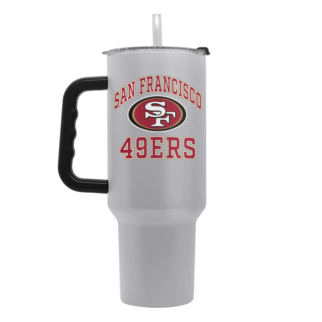 San Francisco 49ers 40oz Athletic Powder Coat Tumbler