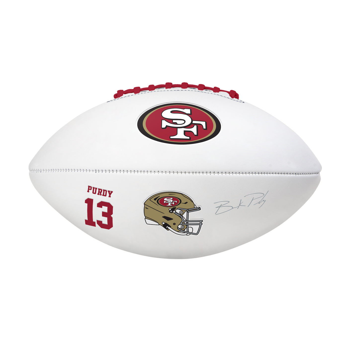 San Francisco 49ers Brock Purdy Players Full Size Autograph Football