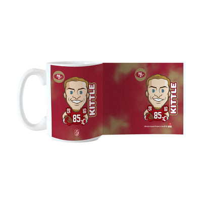 San Francisco 49ers George Kittle Caricature 15oz Sublimated Mug