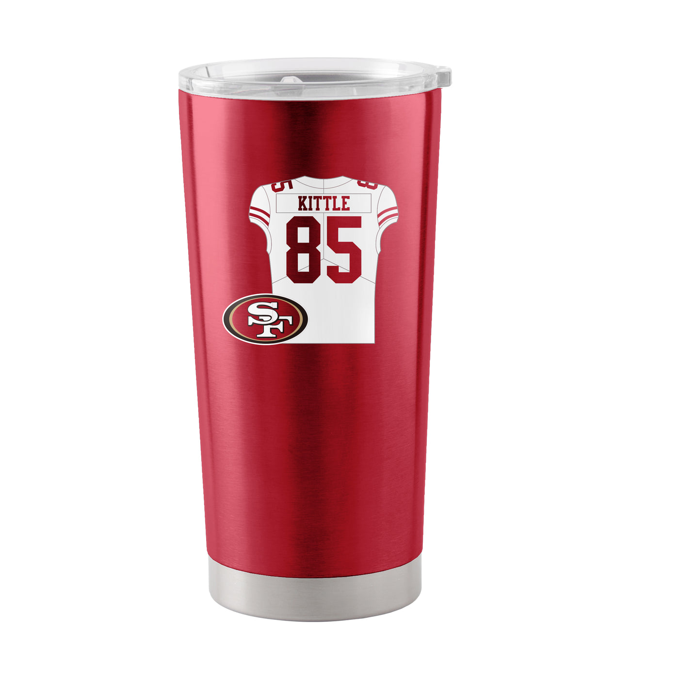 San Francisco 49ers George Kittle 20oz Stainless Steel Tumbler