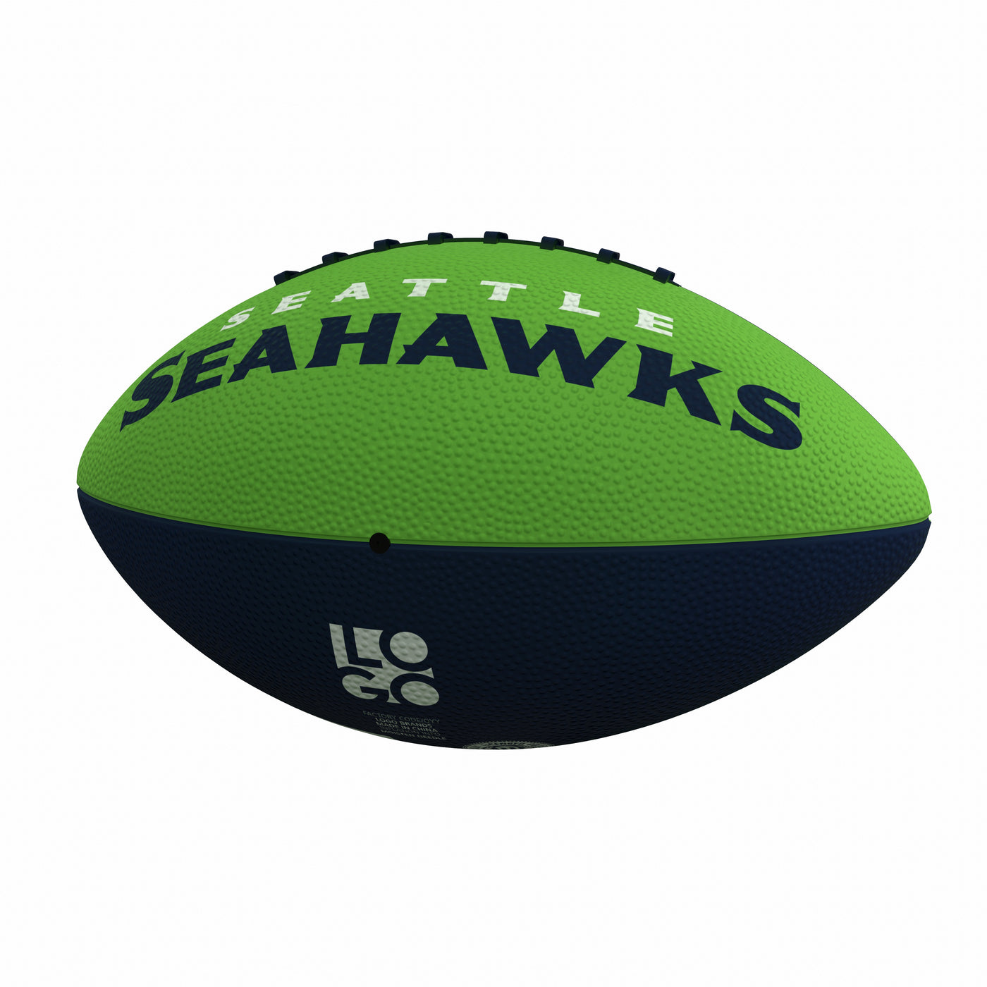 Seattle Seahawks Pinwheel Logo Junior-Size Rubber Football