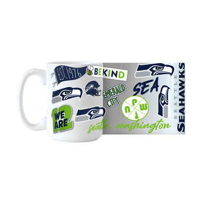 Seattle Seahawks 15oz Native Sublimated Mug