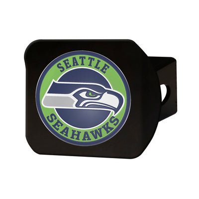 TRINITY NFL - Seattle Seahawks Color on Black Hitch Cover