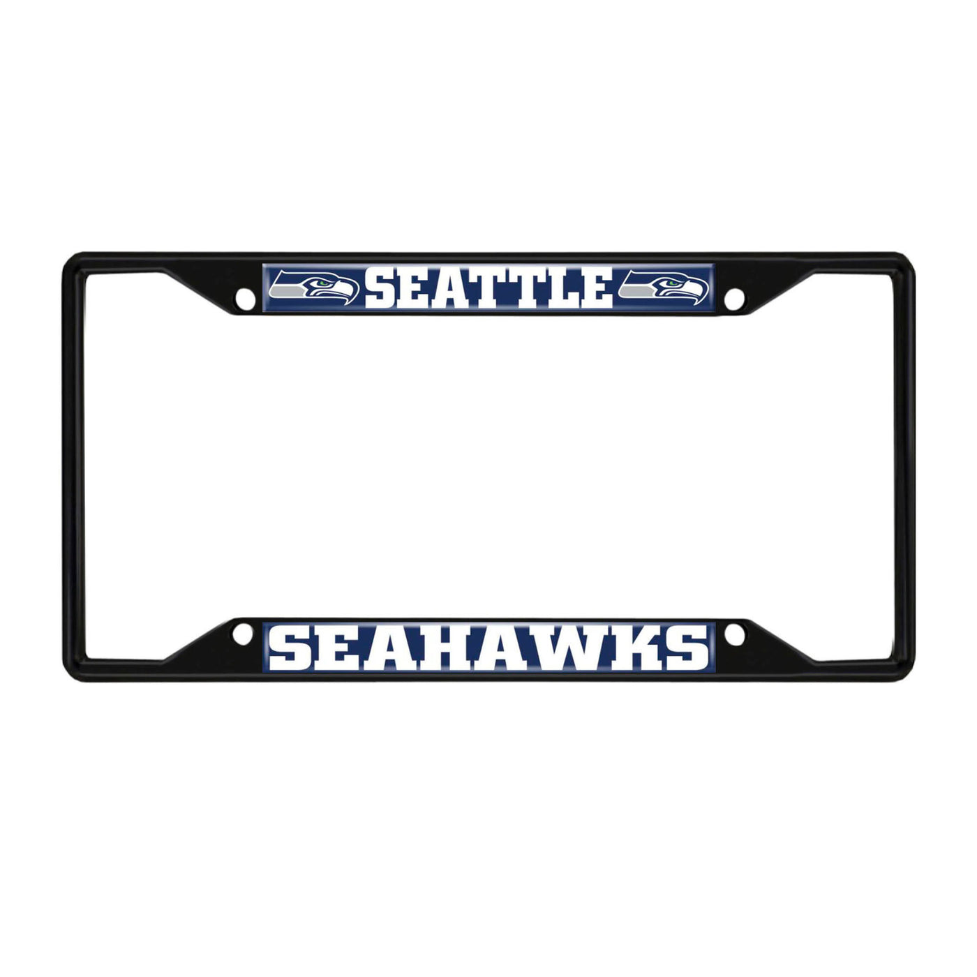 NFL - Seattle Seahawks Black License Plate Frame