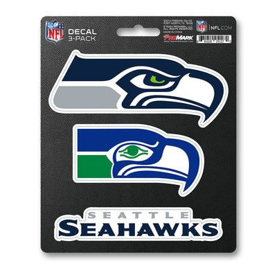 NFL - Seattle Seahawks Decal 3-pk
