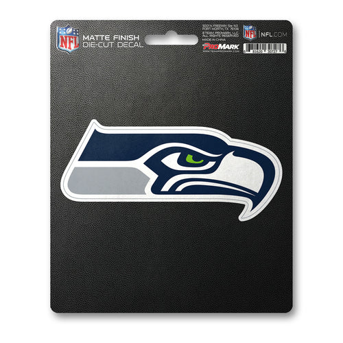 Seattle Seahawks matte decal sticker featuring the team logo, ideal for decorating laptops, water bottles, or other surfaces.