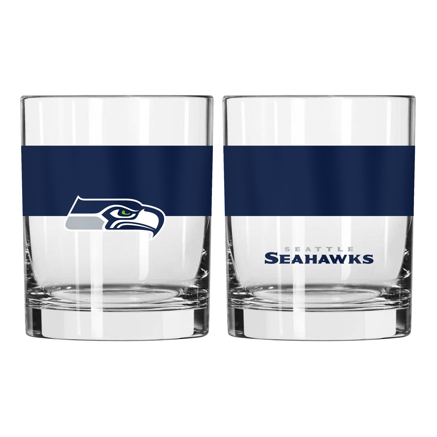 Seattle Seahawks 14oz Colorblock Rocks Glass