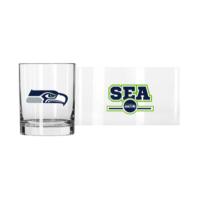 Seattle Seahawks 14oz Letterman Rocks Glass