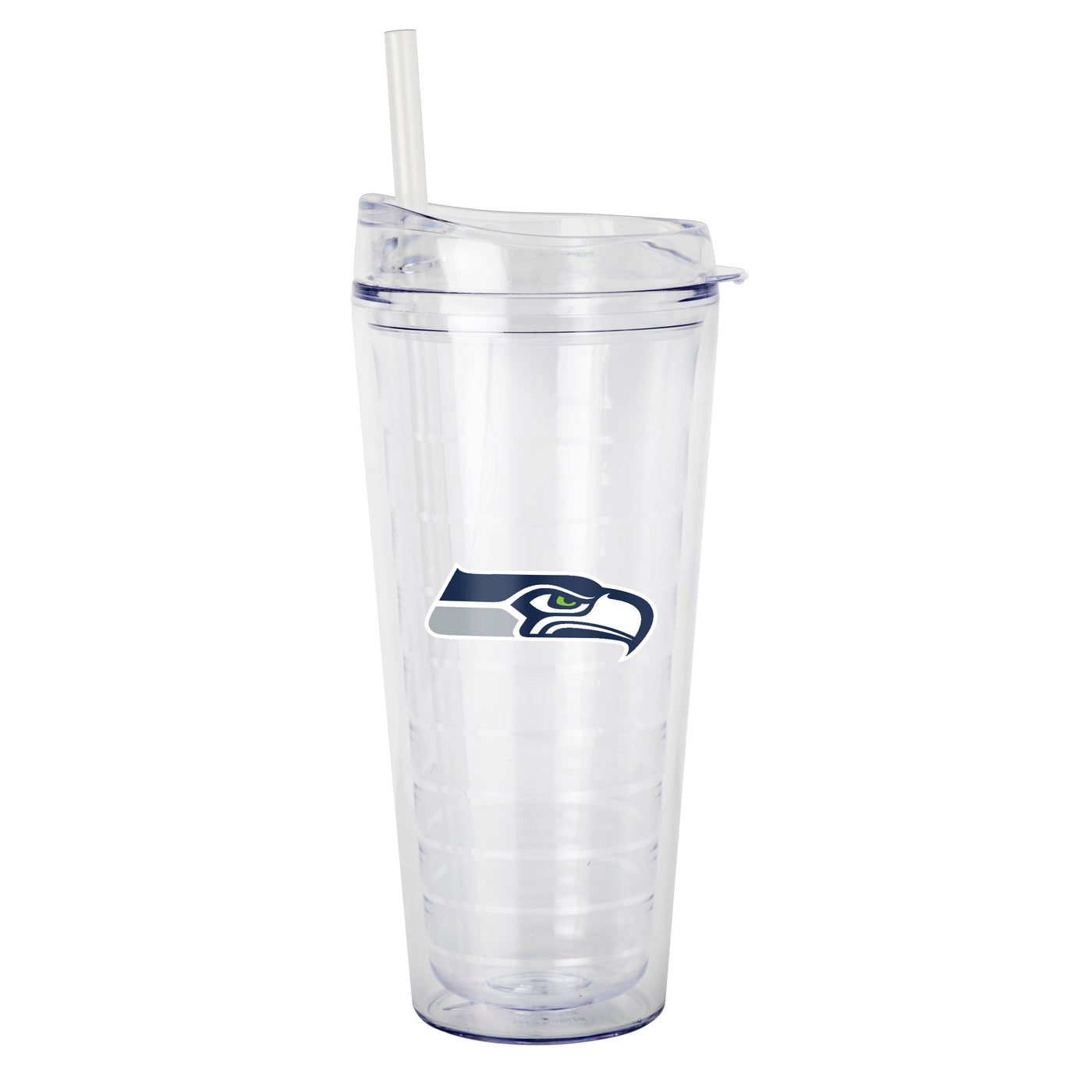 Seattle Seahawks 22oz Flipside Dbl Wall Clear Tumbler