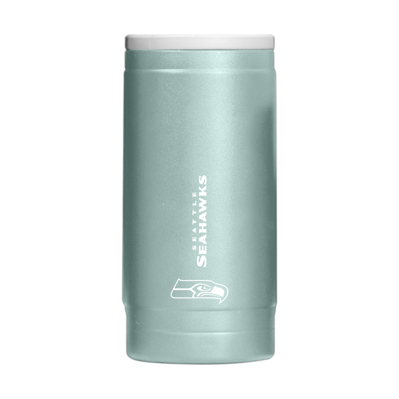 Seattle Seahawks  Vertical Powder Coat Slim Can Coolie