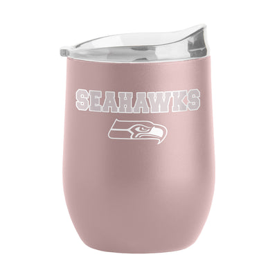 Seattle Seahawks 16oz Stencil Powder Coat Curved Beverage