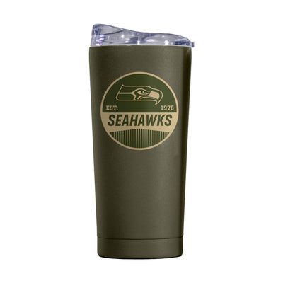 Seattle Seahawks 20oz Badge Powder Coat Tumbler