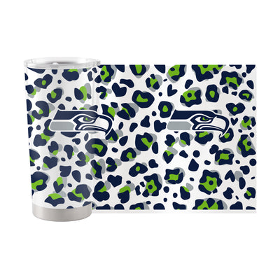 Seattle Seahawks 20oz Leopard Stainless Steel Tumbler